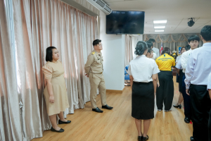 มรภ.เทพสตรี จัดฝึกซ้อมนักศึกษาต้นแบบพิธีฝึกซ้อมรับพระราชทานปริญญาบัตร