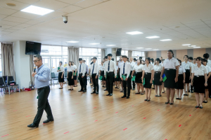 มรภ.เทพสตรี จัดฝึกซ้อมนักศึกษาต้นแบบพิธีฝึกซ้อมรับพระราชทานปริญญาบัตร