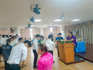 มรภ.เทพสตรี จัดฝึกซ้อมนักศึกษาต้นแบบพิธีฝึกซ้อมรับพระราชทานปริญญาบัตร