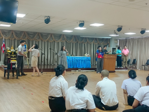 มรภ.เทพสตรี จัดฝึกซ้อมนักศึกษาต้นแบบพิธีฝึกซ้อมรับพระราชทานปริญญาบัตร