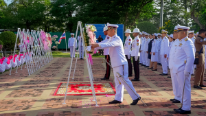มรภ.เทพสตรี ร่วมพิธีถวายพวงมาลาราชสักการะ พระบาทสมเด็จพระจุลจอมเกล้าเจ้าอยู่หัว เนื่องในวันปิยมหาราช