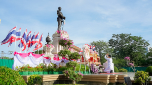 มรภ.เทพสตรี ร่วมพิธีถวายพวงมาลาราชสักการะ พระบาทสมเด็จพระจุลจอมเกล้าเจ้าอยู่หัว เนื่องในวันปิยมหาราช