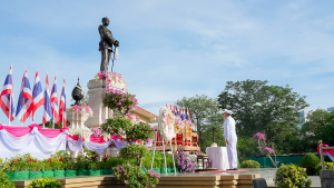 มรภ.เทพสตรี ร่วมพิธีถวายพวงมาลาราชสักการะ พระบาทสมเด็จพระจุลจอมเกล้าเจ้าอยู่หัว เนื่องในวันปิยมหาราช