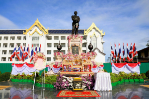 มรภ.เทพสตรี ร่วมพิธีถวายพวงมาลาราชสักการะ พระบาทสมเด็จพระจุลจอมเกล้าเจ้าอยู่หัว เนื่องในวันปิยมหาราช