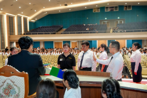 มรภ.เทพสตรี จัดฝึกซ้อมพิธีพระราชทานปริญญาบัตร ประจำปี พ.ศ. 2568