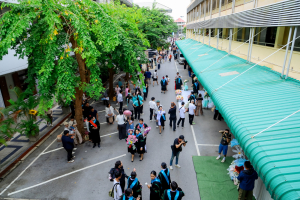 มรภ.เทพสตรี จัดฝึกซ้อมพิธีพระราชทานปริญญาบัตร ประจำปี พ.ศ. 2568