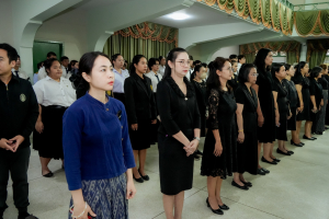 มรภ.เทพสตรี จัดพิธีน้อมถวายความอาลัย สมเด็จพระนางเจ้าสิริกิติ์ พระบรมราชินีนาถ พระบรมราชชนนีพันปีหลวง