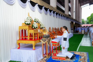 มรภ.เทพสตรี ร่วมกิจกรรมรวมพลังแห่งความภักดี และพิธีบำเพ็ญกุศลอุทิศถวายพระราชกุศลแด่ สมเด็จพระนางเจ้าสิริกิติ์ พระบรมราชินีนาถ พระบรมราชชนนีพันปีหลวง ครบปัณรสมวาร