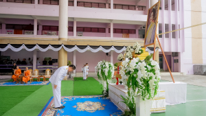 มรภ.เทพสตรี ร่วมกิจกรรมรวมพลังแห่งความภักดี และพิธีบำเพ็ญกุศลอุทิศถวายพระราชกุศลแด่ สมเด็จพระนางเจ้าสิริกิติ์ พระบรมราชินีนาถ พระบรมราชชนนีพันปีหลวง ครบปัณรสมวาร