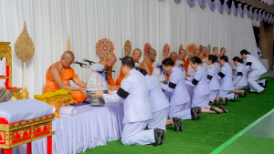 มรภ.เทพสตรี ร่วมกิจกรรมรวมพลังแห่งความภักดี และพิธีบำเพ็ญกุศลอุทิศถวายพระราชกุศลแด่ สมเด็จพระนางเจ้าสิริกิติ์ พระบรมราชินีนาถ พระบรมราชชนนีพันปีหลวง ครบปัณรสมวาร