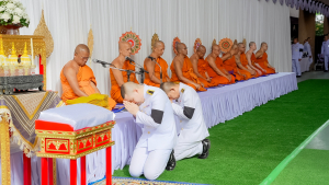 มรภ.เทพสตรี ร่วมกิจกรรมรวมพลังแห่งความภักดี และพิธีบำเพ็ญกุศลอุทิศถวายพระราชกุศลแด่ สมเด็จพระนางเจ้าสิริกิติ์ พระบรมราชินีนาถ พระบรมราชชนนีพันปีหลวง ครบปัณรสมวาร