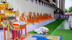 มรภ.เทพสตรี ร่วมกิจกรรมรวมพลังแห่งความภักดี และพิธีบำเพ็ญกุศลอุทิศถวายพระราชกุศลแด่ สมเด็จพระนางเจ้าสิริกิติ์ พระบรมราชินีนาถ พระบรมราชชนนีพันปีหลวง ครบปัณรสมวาร