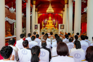 มรภ.เทพสตรี ร่วมพิธีบำเพ็ญกุศลครบปัณรสมวาร เพื่ออุทิศถวายพระราชกุศลแด่ สมเด็จพระนางเจ้าสิริกิติ์ พระบรมราชินีนาถ พระบรมราชชนนีพันปีหลวง