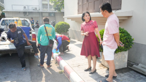 มรภ.เทพสตรี ปรับปรุงภูมิทัศน์และทาสีจุดจอดรถ-ทางม้าลาย สร้างสภาพแวดล้อมปลอดภัยสำหรับทุกคน