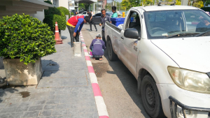 มรภ.เทพสตรี ปรับปรุงภูมิทัศน์และทาสีจุดจอดรถ-ทางม้าลาย สร้างสภาพแวดล้อมปลอดภัยสำหรับทุกคน