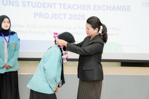 มรภ.เทพสตรี โดยศูนย์ภาษา จัดปฐมนิเทศนักศึกษาโครงการแลกเปลี่ยนนักศึกษาฝึกประสบการณ์การสอนจาก UNS