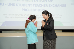 มรภ.เทพสตรี โดยศูนย์ภาษา จัดปฐมนิเทศนักศึกษาโครงการแลกเปลี่ยนนักศึกษาฝึกประสบการณ์การสอนจาก UNS