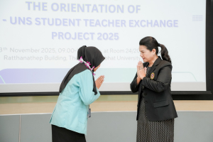 มรภ.เทพสตรี โดยศูนย์ภาษา จัดปฐมนิเทศนักศึกษาโครงการแลกเปลี่ยนนักศึกษาฝึกประสบการณ์การสอนจาก UNS