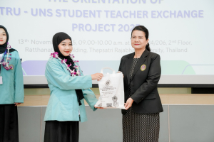 มรภ.เทพสตรี โดยศูนย์ภาษา จัดปฐมนิเทศนักศึกษาโครงการแลกเปลี่ยนนักศึกษาฝึกประสบการณ์การสอนจาก UNS