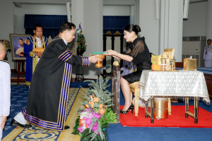 นายกสภาและอธิการบดี มรภ. 38 แห่ง ทูลเกล้าฯ ถวายปริญญาดุษฎีบัณฑิตกิตติมศักดิ์ แด่ สมเด็จพระเจ้าลูกเธอ เจ้าฟ้าสิริวัณณวรี นารีรัตนราชกัญญา