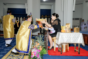 นายกสภาและอธิการบดี มรภ. 38 แห่ง ทูลเกล้าฯ ถวายปริญญาดุษฎีบัณฑิตกิตติมศักดิ์ แด่ สมเด็จพระเจ้าลูกเธอ เจ้าฟ้าสิริวัณณวรี นารีรัตนราชกัญญา