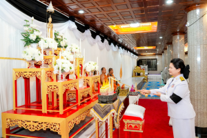 มรภ.เทพสตรี ประกอบพิธีสวดพระอภิธรรมอุทิศถวายพระราชกุศลแด่ สมเด็จพระนางเจ้าสิริกิติ์ พระบรมราชินีนาถ พระบรมราชชนนีพันปีหลวง