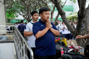 มรภ.เทพสตรี จัดพิธีทำบุญตักบาตรอุทิศถวายพระราชกุศลแด่ สมเด็จพระนางเจ้าสิริกิติ์ พระบรมราชินีนาถ พระบรมราชชนนีพันปีหลวง