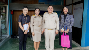 งานสื่อสารองค์กร มรภ.เทพสตรี เดินหน้ากิจกรรม “เคาะประตูโรงเรียน” ประชาสัมพันธ์งานมหาวิทยาลัยและการรับสมัครนักศึกษารอบปัจจุบัน ในเขตพื้นที่รับผิดชอบ