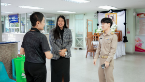 งานสื่อสารองค์กร มรภ.เทพสตรี เดินหน้ากิจกรรม “เคาะประตูโรงเรียน” ประชาสัมพันธ์งานมหาวิทยาลัยและการรับสมัครนักศึกษารอบปัจจุบัน ในเขตพื้นที่รับผิดชอบ