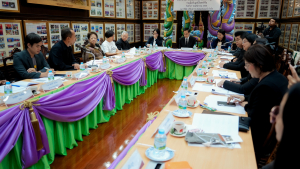 อธิการบดี มรภ.เทพสตรี และคณะ ร่วมการประชุมกองทุนการศึกษา เพื่อน้องสองราชภัฏ มรภ.เทพสตรี-มรภ.อุตรดิตถ์ 