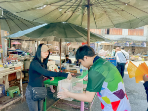 คณะวิทยาการจัดการ จัดกิจกรรมประชาสัมพันธ์และรับบริจาคเงินทำบุญในงานทำบุญเมืองลพบุรี ครั้งที่ 26 ประจำปี พ.ศ. 2568