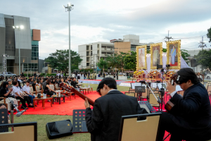 มรภ.เทพสตรี และ กระทรวง อว. จัดงานดนตรีในสวน : H.M. Song อว. บรรเลงเพลงของพ่อ เทิดพระเกียรติ รัชกาลที่ 9 เพื่อน้อมรำลึกถึงพระปรีชาสามารถด้านดนตรี และสืบสานบทเพลงพระราชนิพนธ์โดยคนรุ่นใหม่