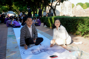 สำนักศิลปะและวัฒนธรรม ร่วมกับภาคีเครือข่าย จัดกิจกรรมวาดภาพพระบฏ งานทำบุญเมืองลพบุรี ครั้งที่ 26 ถวายเป็นพุทธบูชาแด่พระรัตนตรัย และเฉลิมพระเกียรติถวายเป็นพระราชกุศลแด่ สมเด็จพระพันปีหลวง