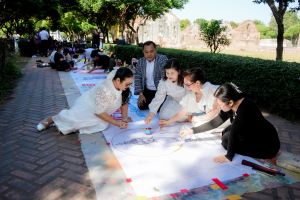 สำนักศิลปะและวัฒนธรรม ร่วมกับภาคีเครือข่าย จัดกิจกรรมวาดภาพพระบฏ งานทำบุญเมืองลพบุรี ครั้งที่ 26 ถวายเป็นพุทธบูชาแด่พระรัตนตรัย และเฉลิมพระเกียรติถวายเป็นพระราชกุศลแด่ สมเด็จพระพันปีหลวง