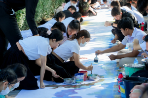 สำนักศิลปะและวัฒนธรรม ร่วมกับภาคีเครือข่าย จัดกิจกรรมวาดภาพพระบฏ งานทำบุญเมืองลพบุรี ครั้งที่ 26 ถวายเป็นพุทธบูชาแด่พระรัตนตรัย และเฉลิมพระเกียรติถวายเป็นพระราชกุศลแด่ สมเด็จพระพันปีหลวง