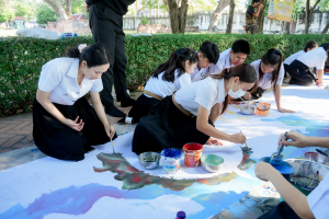 สำนักศิลปะและวัฒนธรรม ร่วมกับภาคีเครือข่าย จัดกิจกรรมวาดภาพพระบฏ งานทำบุญเมืองลพบุรี ครั้งที่ 26 ถวายเป็นพุทธบูชาแด่พระรัตนตรัย และเฉลิมพระเกียรติถวายเป็นพระราชกุศลแด่ สมเด็จพระพันปีหลวง