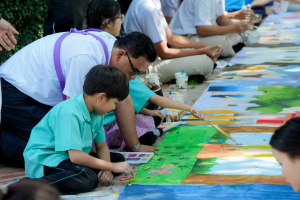 สำนักศิลปะและวัฒนธรรม ร่วมกับภาคีเครือข่าย จัดกิจกรรมวาดภาพพระบฏ งานทำบุญเมืองลพบุรี ครั้งที่ 26 ถวายเป็นพุทธบูชาแด่พระรัตนตรัย และเฉลิมพระเกียรติถวายเป็นพระราชกุศลแด่ สมเด็จพระพันปีหลวง