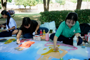 สำนักศิลปะและวัฒนธรรม ร่วมกับภาคีเครือข่าย จัดกิจกรรมวาดภาพพระบฏ งานทำบุญเมืองลพบุรี ครั้งที่ 26 ถวายเป็นพุทธบูชาแด่พระรัตนตรัย และเฉลิมพระเกียรติถวายเป็นพระราชกุศลแด่ สมเด็จพระพันปีหลวง