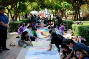 สำนักศิลปะและวัฒนธรรม ร่วมกับภาคีเครือข่าย จัดกิจกรรมวาดภาพพระบฏ งานทำบุญเมืองลพบุรี ครั้งที่ 26 ถวายเป็นพุทธบูชาแด่พระรัตนตรัย และเฉลิมพระเกียรติถวายเป็นพระราชกุศลแด่ สมเด็จพระพันปีหลวง