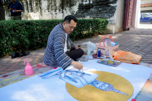 สำนักศิลปะและวัฒนธรรม ร่วมกับภาคีเครือข่าย จัดกิจกรรมวาดภาพพระบฏ งานทำบุญเมืองลพบุรี ครั้งที่ 26 ถวายเป็นพุทธบูชาแด่พระรัตนตรัย และเฉลิมพระเกียรติถวายเป็นพระราชกุศลแด่ สมเด็จพระพันปีหลวง