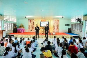 คณะวิทยาศาสตร์ฯ ลงพื้นที่ติดตามผลการดำเนินงานโครงการธนาคารขยะของโรงเรียนวัดไผ่แตร