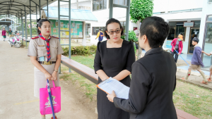 งานสื่อสารองค์กร มรภ.เทพสตรี เดินหน้ากิจกรรม “เคาะประตูโรงเรียน” ประชาสัมพันธ์งานมหาวิทยาลัยและการรับสมัครนักศึกษารอบปัจจุบัน ในเขตพื้นที่รับผิดชอบ