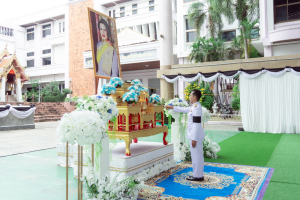 มรภ.เทพสตรี ร่วมพิธีบำเพ็ญกุศลอุทิศถวายพระราชกุศลแด่ สมเด็จพระพันปีหลวง ครบปัญญาสมวาร (50 วัน) ณ โรงเรียนวินิตศึกษาในพระราชูปถัมภ์ฯ