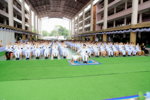 มรภ.เทพสตรี ร่วมพิธีบำเพ็ญกุศลอุทิศถวายพระราชกุศลแด่ สมเด็จพระพันปีหลวง ครบปัญญาสมวาร (50 วัน) ณ โรงเรียนวินิตศึกษาในพระราชูปถัมภ์ฯ