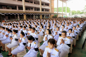 มรภ.เทพสตรี ร่วมพิธีบำเพ็ญกุศลอุทิศถวายพระราชกุศลแด่ สมเด็จพระพันปีหลวง ครบปัญญาสมวาร (50 วัน) ณ โรงเรียนวินิตศึกษาในพระราชูปถัมภ์ฯ