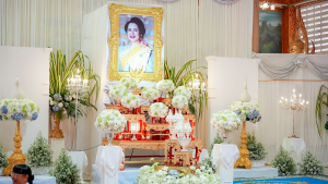 มรภ.เทพสตรี ร่วมพิธีบำเพ็ญกุศลอุทิศถวายพระราชกุศลแด่ สมเด็จพระพันปีหลวง ครบปัญญาสมวาร (50 วัน) ณ วัดสิริจันทรนิมิตรวรวิหาร