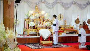 มรภ.เทพสตรี ร่วมพิธีบำเพ็ญกุศลอุทิศถวายพระราชกุศลแด่ สมเด็จพระพันปีหลวง ครบปัญญาสมวาร (50 วัน) ณ วัดสิริจันทรนิมิตรวรวิหาร