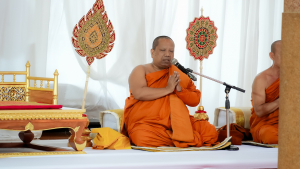 มรภ.เทพสตรี ร่วมพิธีบำเพ็ญกุศลอุทิศถวายพระราชกุศลแด่ สมเด็จพระพันปีหลวง ครบปัญญาสมวาร (50 วัน) ณ วัดสิริจันทรนิมิตรวรวิหาร