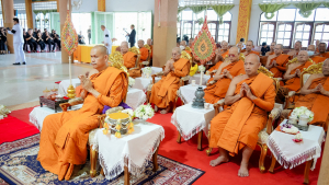 มรภ.เทพสตรี ร่วมพิธีบำเพ็ญกุศลอุทิศถวายพระราชกุศลแด่ สมเด็จพระพันปีหลวง ครบปัญญาสมวาร (50 วัน) ณ วัดสิริจันทรนิมิตรวรวิหาร
