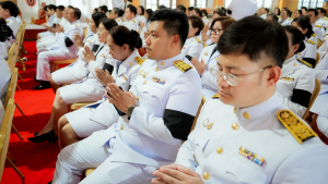 มรภ.เทพสตรี ร่วมพิธีบำเพ็ญกุศลอุทิศถวายพระราชกุศลแด่ สมเด็จพระพันปีหลวง ครบปัญญาสมวาร (50 วัน) ณ วัดสิริจันทรนิมิตรวรวิหาร